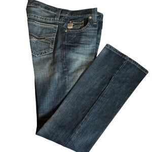 Cinch Ian Men’s Slim Fit Bootcut Denim Jeans MB77936001 Size 32X36 White Label